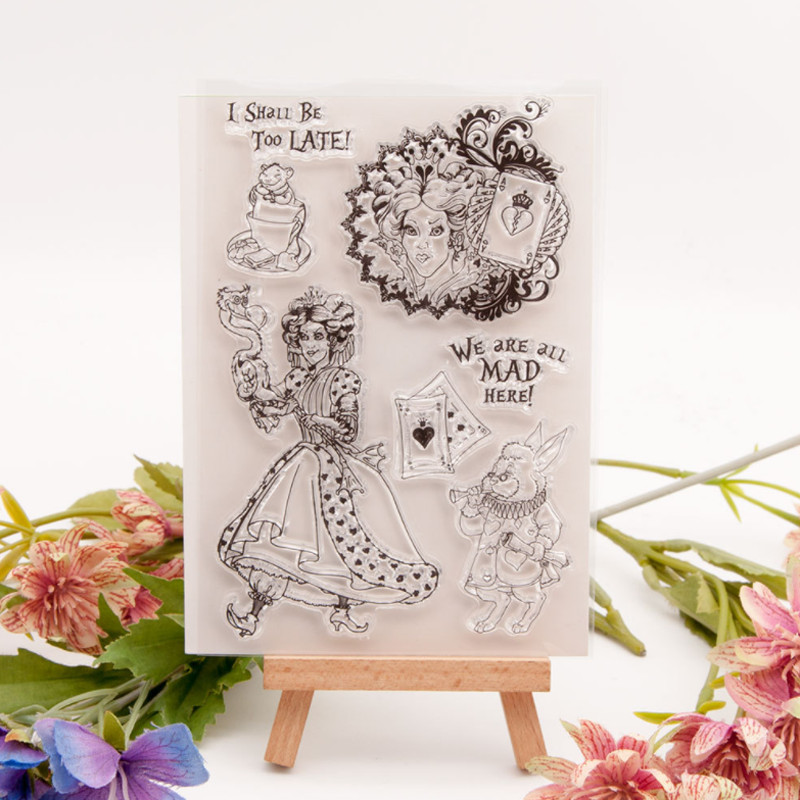 

1pc 10x14.5cm Stamps Rubber Transparent Silicone Seal DIY Hand Account Scrapbooking Journal Decoration Crafts Stencils Reusable