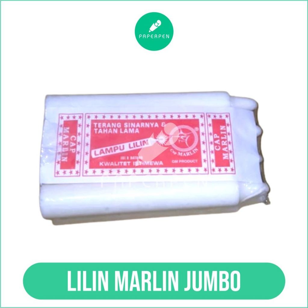 (PRO_ATK) Lilin Marlin Jumbo/Lilin Putih Jumbo