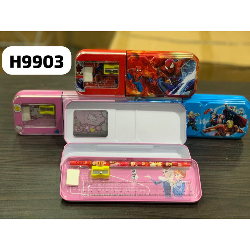 

(GTT) Kotak Pensil/Tempat Pensil Karakter H9903 Free alat tulis / pencil case / box pensil karakter