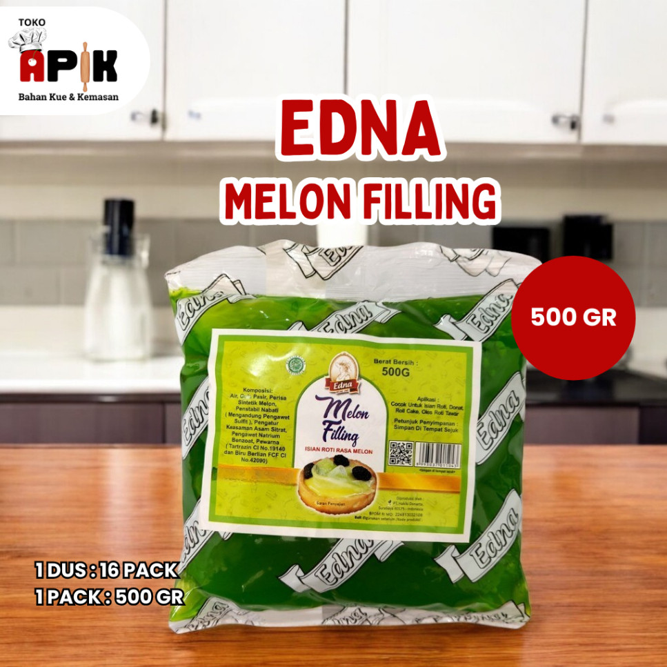 

Edna Melon Filling 500 GR Isian Roti Topping