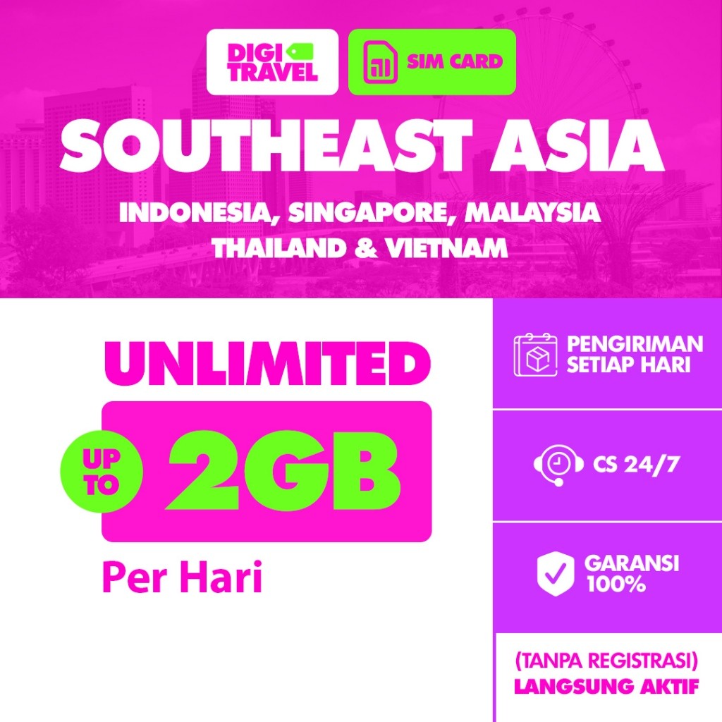 Sim Card Singapore Malaysia Thailand Simcard Kartu Data Internet Unlimited Luar Negeri Aktif Best Se