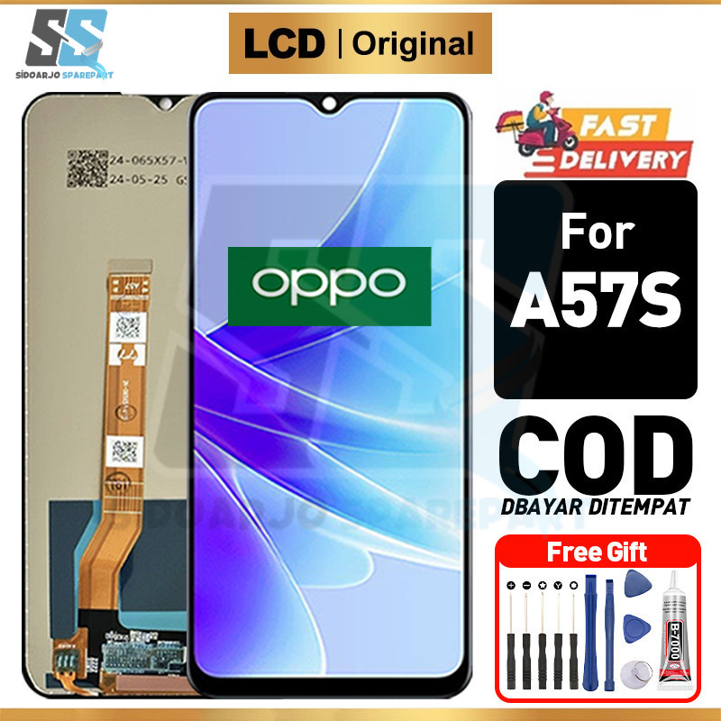 LCD OPPO A57S Original Asli Fullset hp Touchscreen Ori For Glass Touch Screen Digitizer