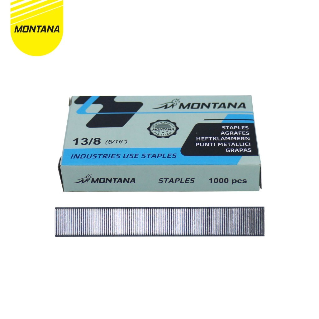 

MONTANA Staples / Refill Staples Tembak RS-13/6 / Isi Stapler Gun Tacker Ukuran 13/6 copy (1)