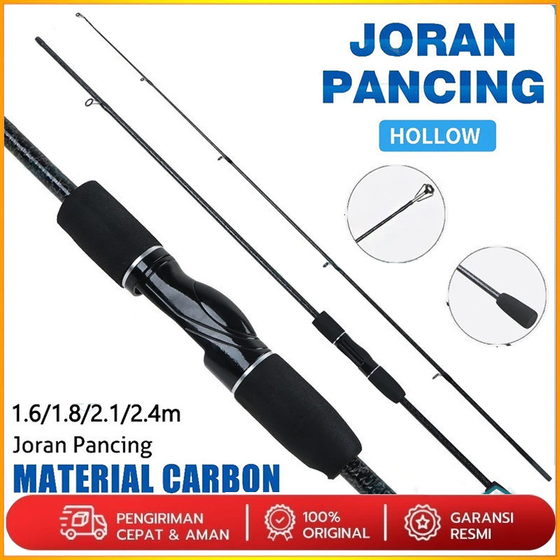[COD]Joran Pancing 1.65M-2.7M Carbon Joran Baitcasting Portabel Joran Spinning Joran Pancing Putar U