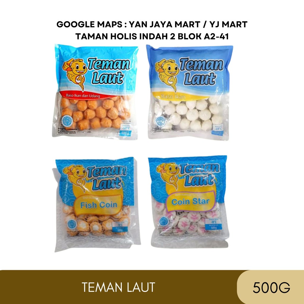 

Teman Laut Baso Ikan dan Udang / Bakso Ikan / Fish Coin / Coin Star / Bakso Koin / Baso Udang 500g
