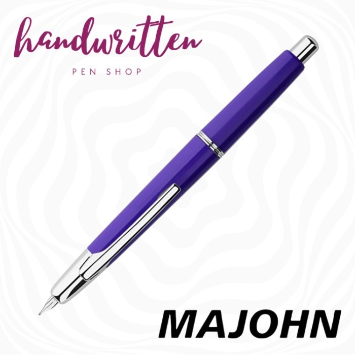 

best -MAJOHN A2 The Slim VP Capless Fountain Pen - Peacock BK, SS Extra Fine