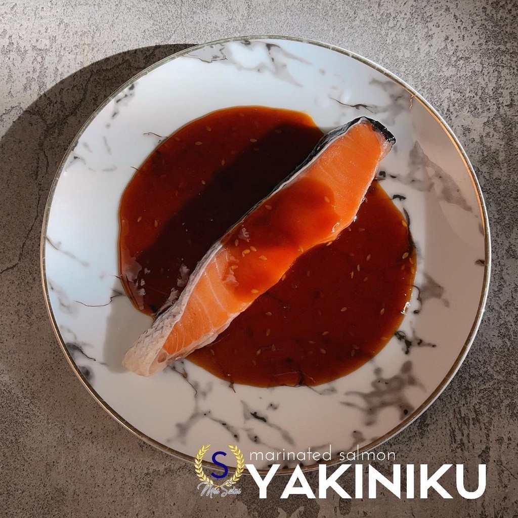 

Ready to Cook Salmon Marinasi / Marinade Salmon untuk Salmon Steak Yakiniku