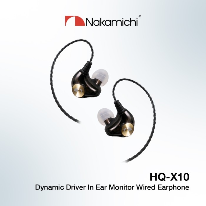 Nakamichi HQ X10 Dynamic Driver In Ear Monitor Wired Earphone Mic