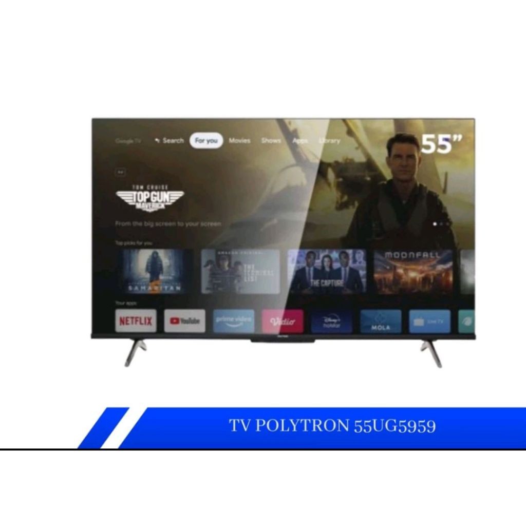 POLYTRON PLD 55UG5959 LED 55 INCH UHD 4K SMART GOOGLE TV PLD55UG5959