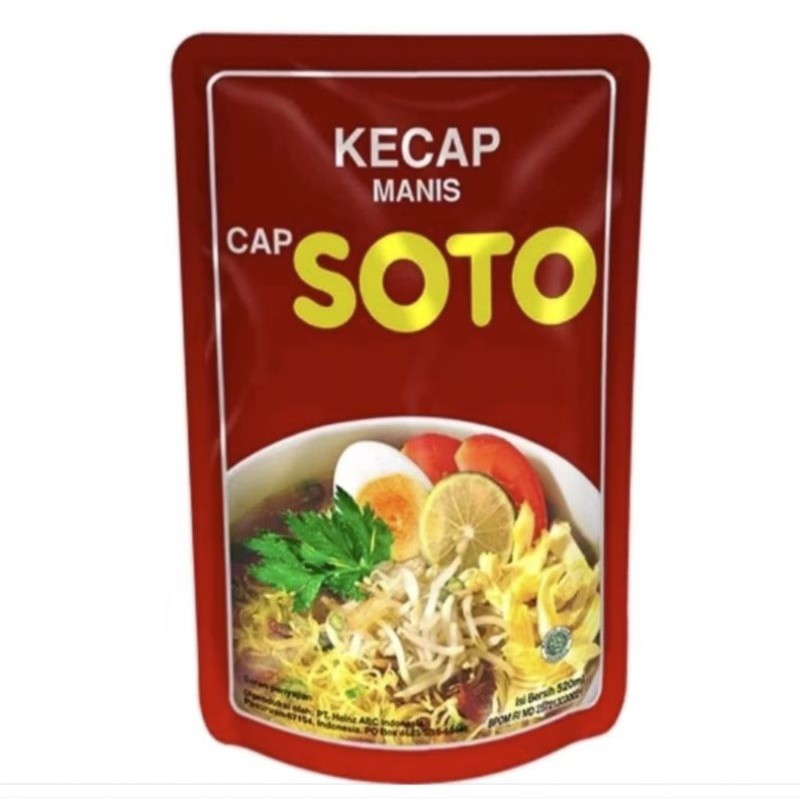 

KECAP MANIS SOTO POUCH 520 ML - ABO