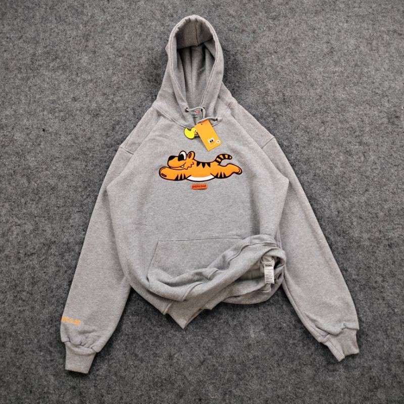 SWEATER HOODIE PANCOAT TIGER BORDIR PREMIUM FULLHANGTAG & LEBELL 