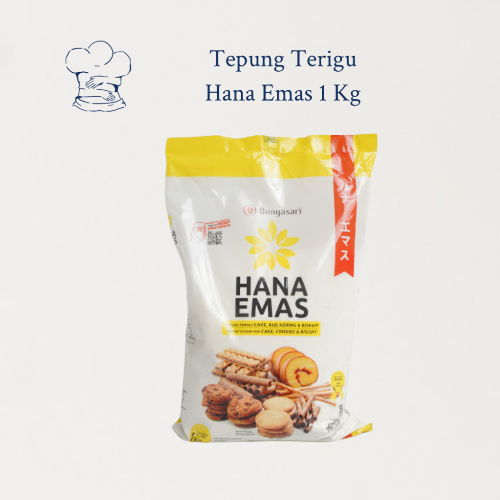 

Tepung Terigu Hana Emas 1 Kg (Protein Rendah)