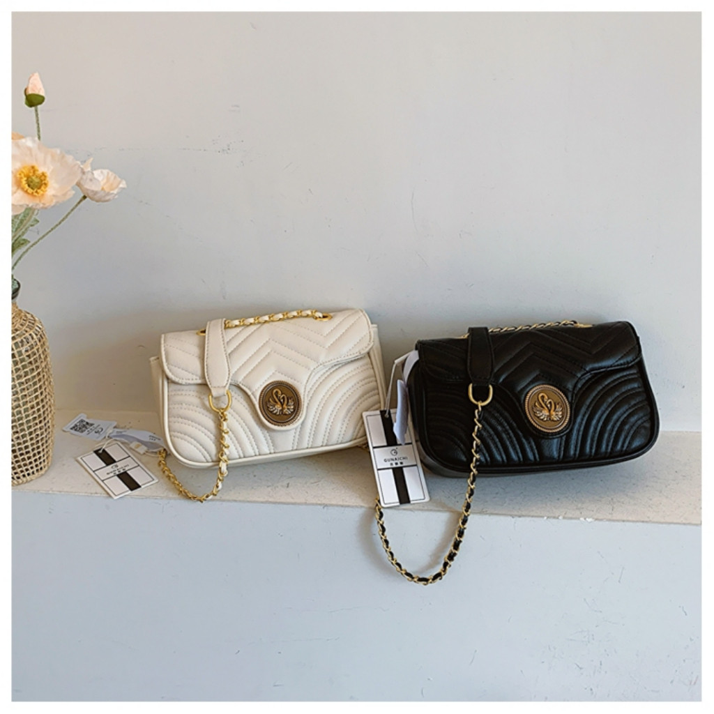 tasready_mall 2437 tas import (Free Paperbag + Serti ) Tas Premium Gunaichi Selempang Wanita