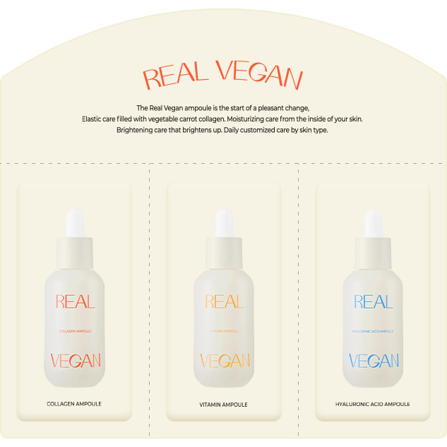 Klavuu Real Vegan Ampoule trio Sachet