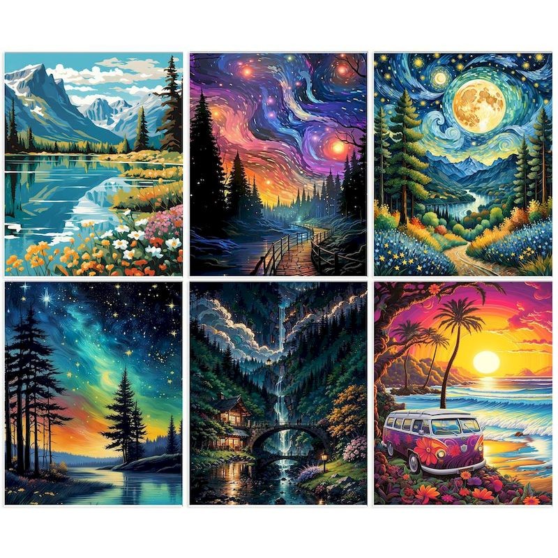 

GATYZTORY 40x50cm Painting By Numbers DIY Paint Kit Drawing Girls Picture Painting Numbers For Adults Decorative Paintings