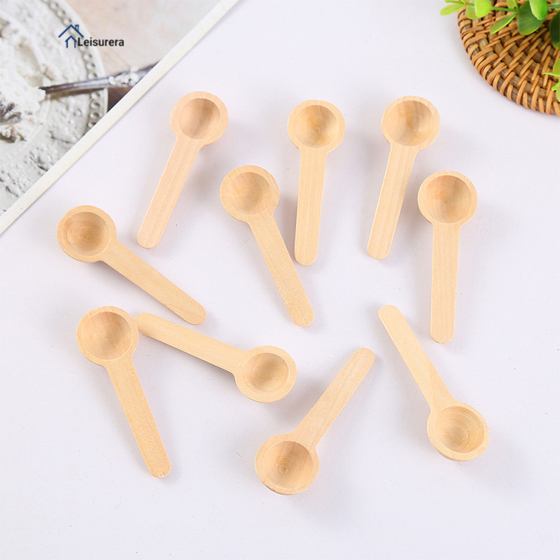 Sendok Madu Kayu Mini Kreatif untuk Anak-anak Sendok Takar Susu Bubuk Sendok Garam Mandi  leisurera