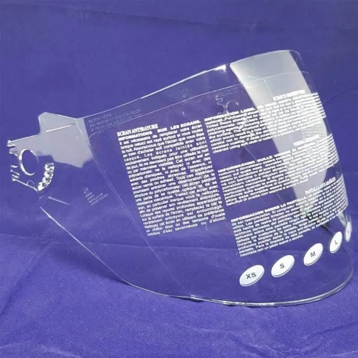 visor kaca zeus 611 611C C clear bening putih original z611 zs611