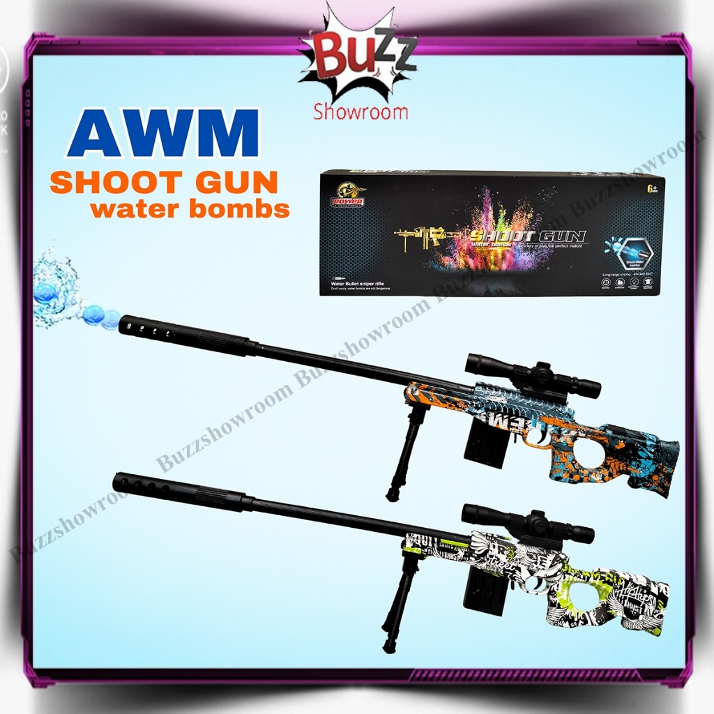 ORANSHOP Tembakan Anak AWM Watergel AWP Mainan Sniper Gun Water Gel