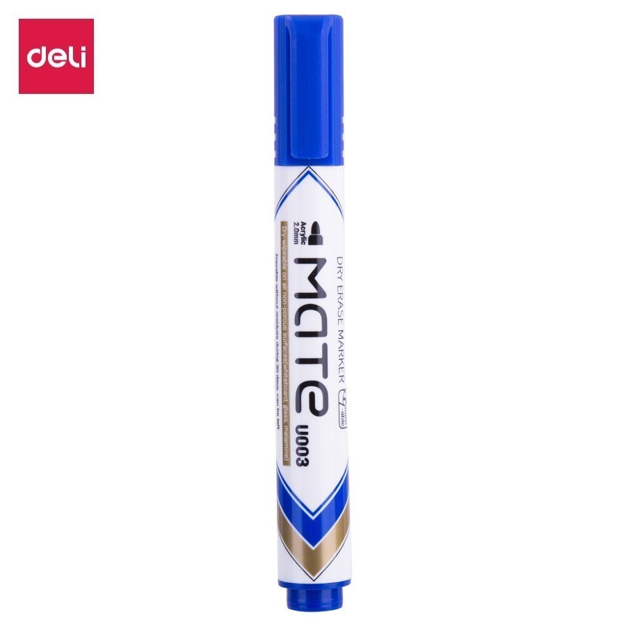 

Deli | Spidol Whiteboard (Dry Erase Marker) | EU00330 | Biru