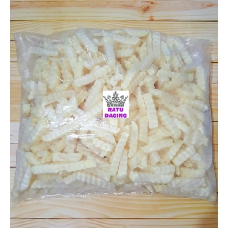 

Kentang Crinkle Cut Polos @10kg - Harga Partai Min Kelipatan 10kg