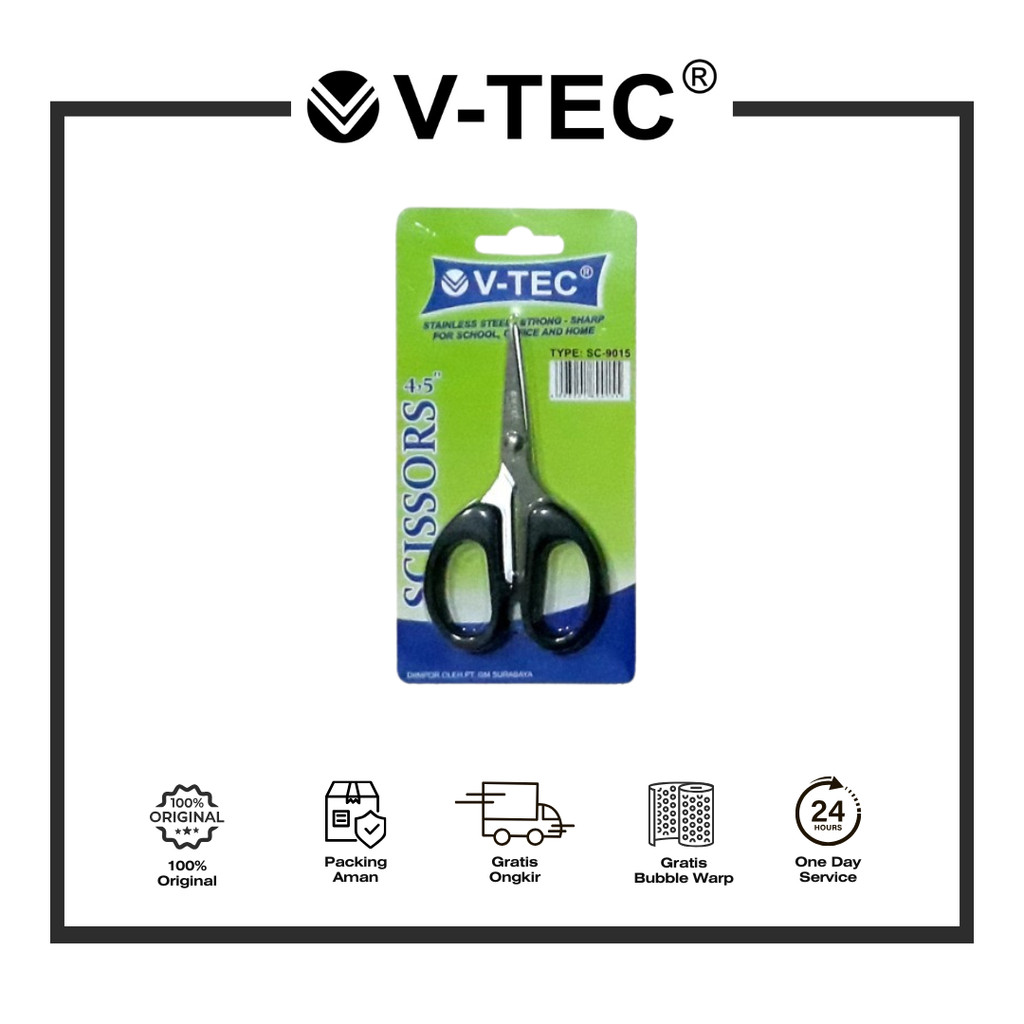 

V-TEC GUNTING STAINLESS SERBAGUNA AMAN DIGUNAKAN SC 9015 KECIL