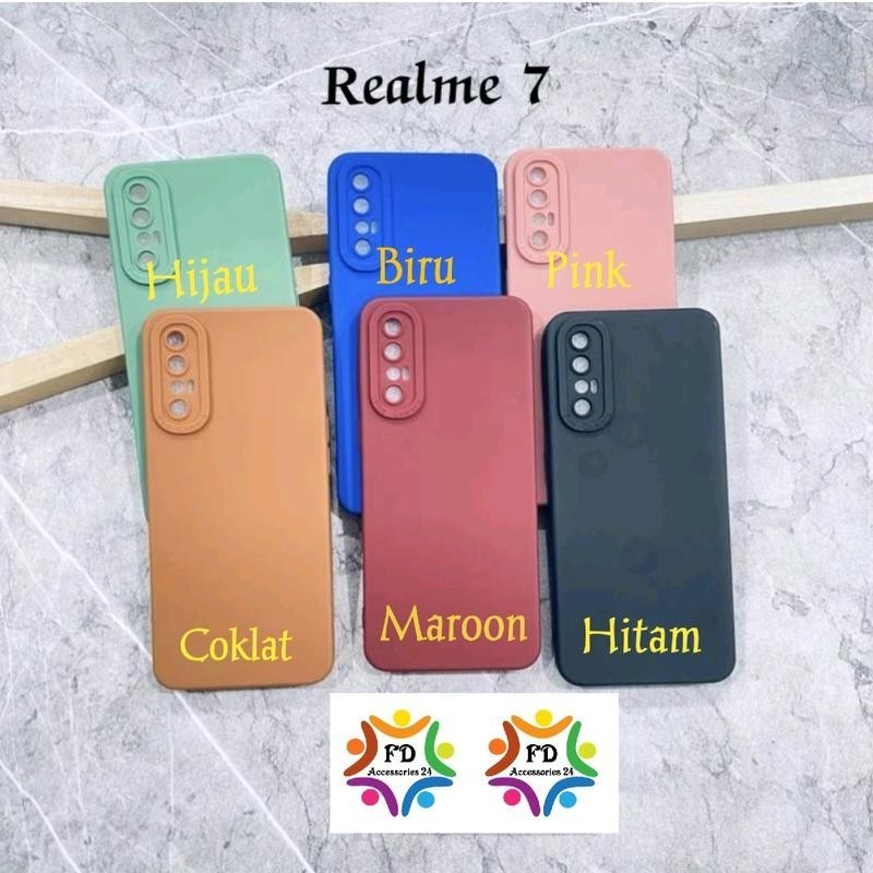SoftCase Macaron Untuk Hp Realme 7 RMX2151 RMX2163 Tpu Procamera