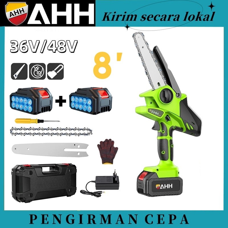 MODEL MAKITA CHAINSAW CORDLESS AHH Gergaji Listrik Baterai Lithium Isi Ulang 8 Inci 36V/48V/Gergaji 