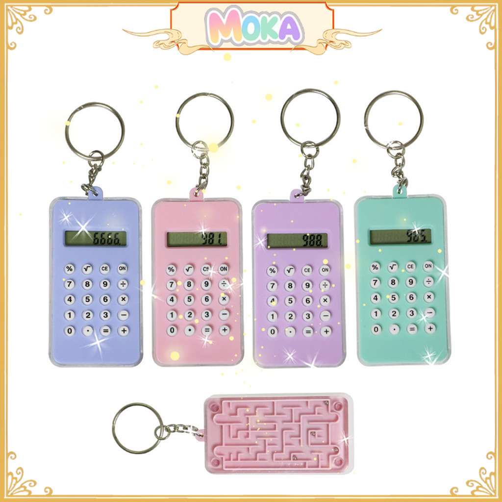 

MOKA Kalkulator Mini 8 Digit / Ganci Kalkulator 8 Digit / Kalkulator Portable Tombol Karet MKA128
