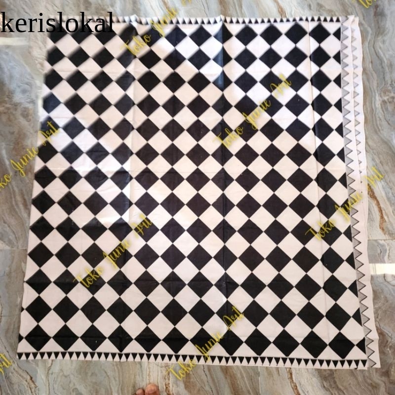 KAIN JARIK KOTAK KOTAK JARIK POLENG JARIK HITAM PUTIH JARIK KOSTUM ANOMAN kl12