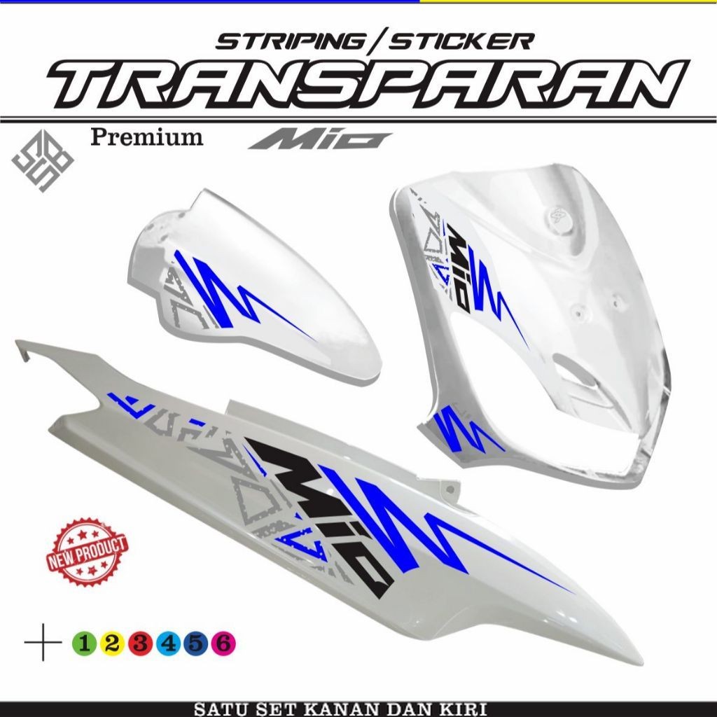 STRIPING MIO LAMA MIO SPORTY MOTIF TRANSFARAN MIO STIKER striping