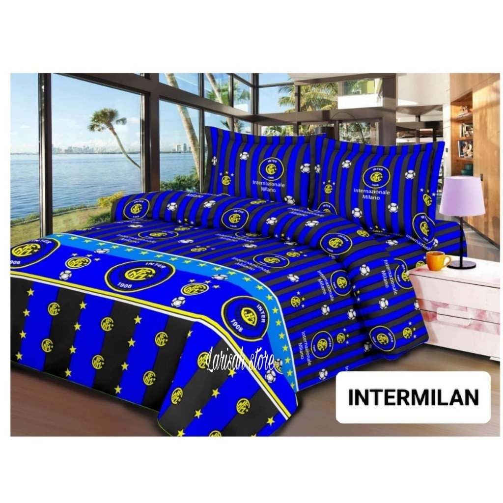 SEPRAI HOMEMADE KARAKTER 180 160 120 SPREI MOTIF BOLA INTER MILAN LIVERPOOL CHELSEA AC MILAN BARCA R