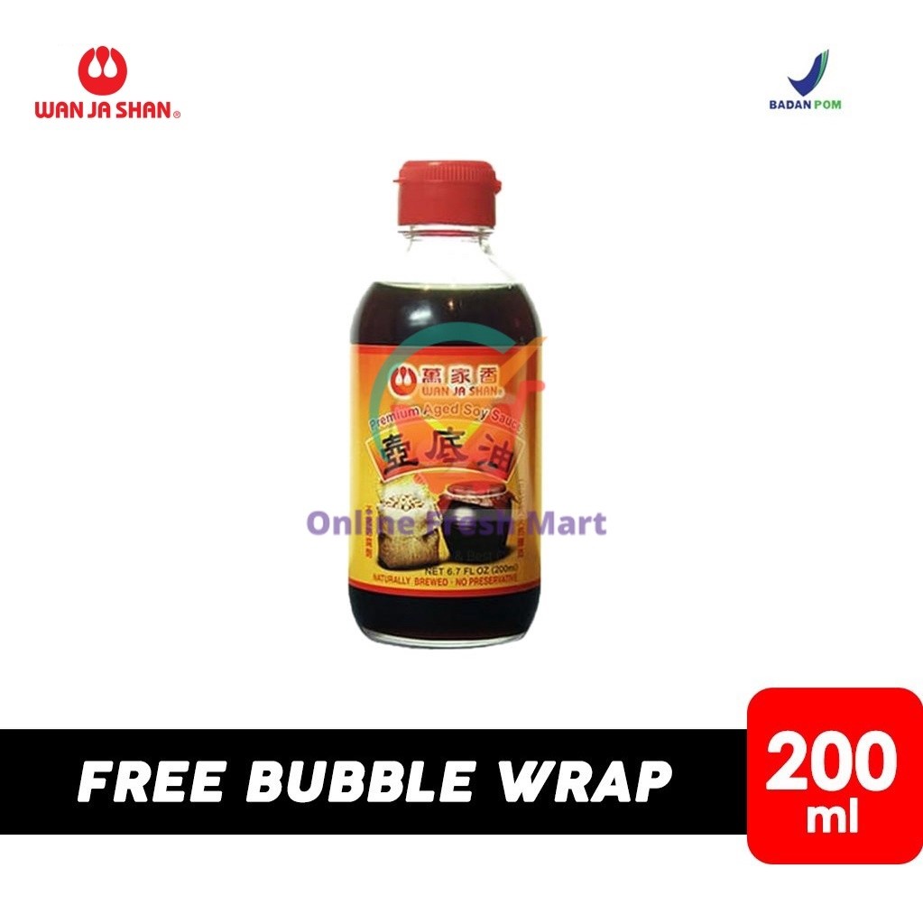 

Wan Ja Shan Aged Soy Sauce / Kecap Asin (Botol Kaca 200 ml) - Online Fresh Mart Denpasar