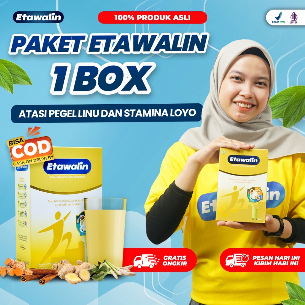 

ETAWALIN Susu Kambing Asam Urat Original Atasi Nyeri Sendi Tingkatkan Kepadatan & Kesehatan Tulang Anti Rematik 200 grm antawalin etawa