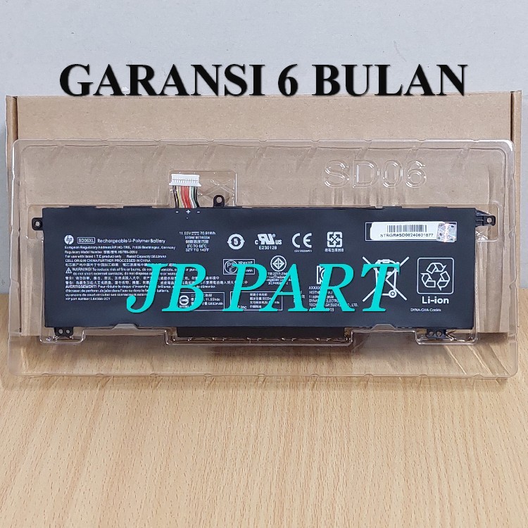 Baterai HP Omen 15 15-Ek0003NA 15-Ek1035TX 15-Ek0025TX SD06XL -JBPART