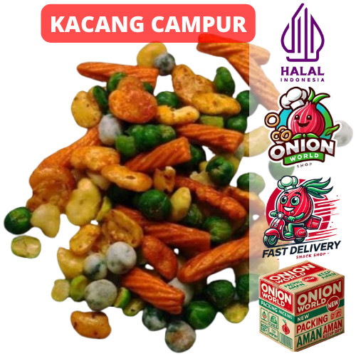 

UWD KACANG CAMPUR 1Kg Kacang Campur Jaipong Kacang Campur Mix Cemilan Sehat Kacang Kacangan Kacang