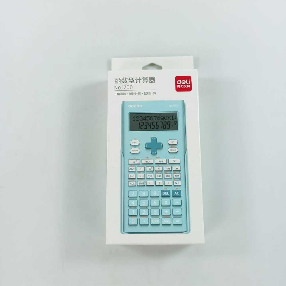 

KANSHP Deli Kalkulator Saintifik Elektronik Scientific Calculator LCD Display - Deli-1700