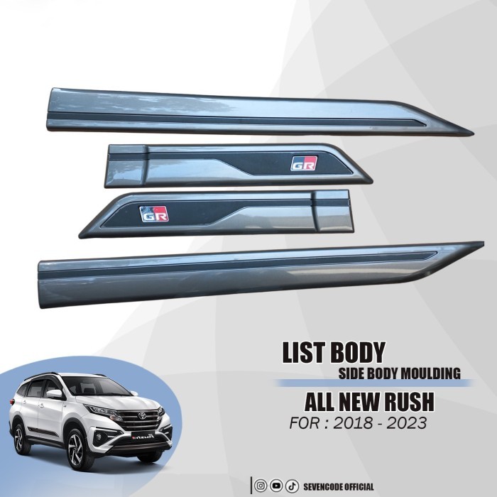 LIST BODY RUSH BARU MODEL GR / SIDE BODY MOULDING RUSH GR