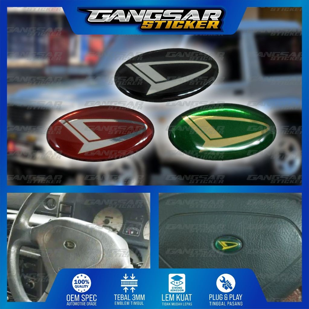 emblem timbul daihatsu setir taft feroza / emblem setir feroza taft