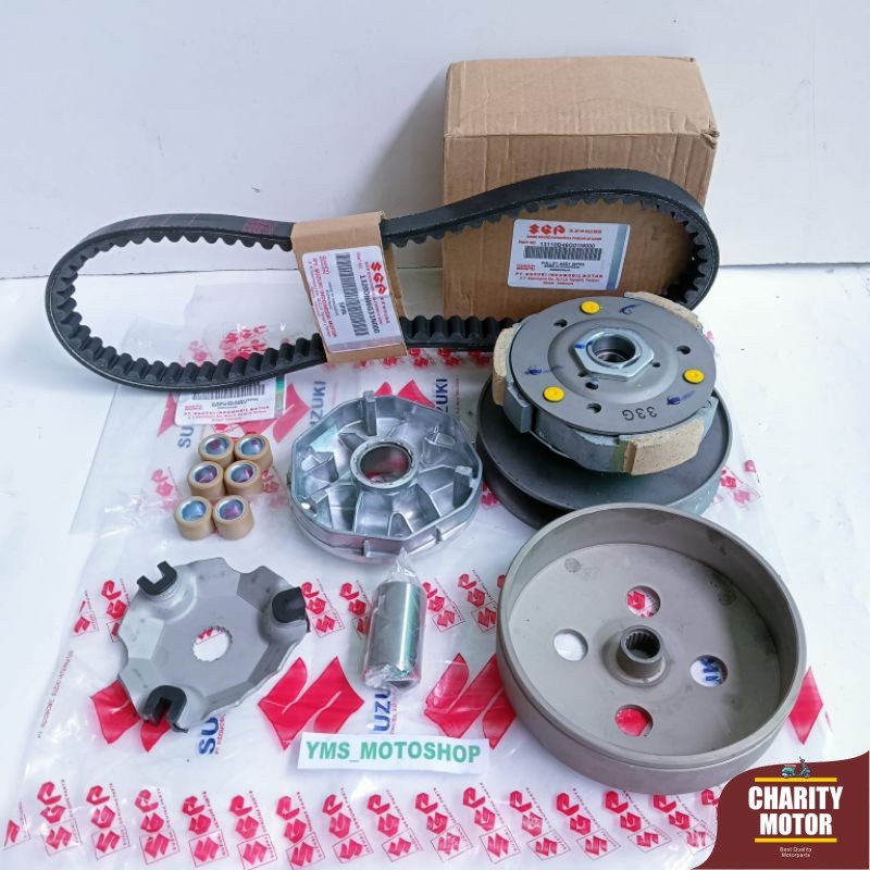 (Paket Hemat CVT)Paket Komplit CVT Suzuki Spin 125, SkyDrive, skywave