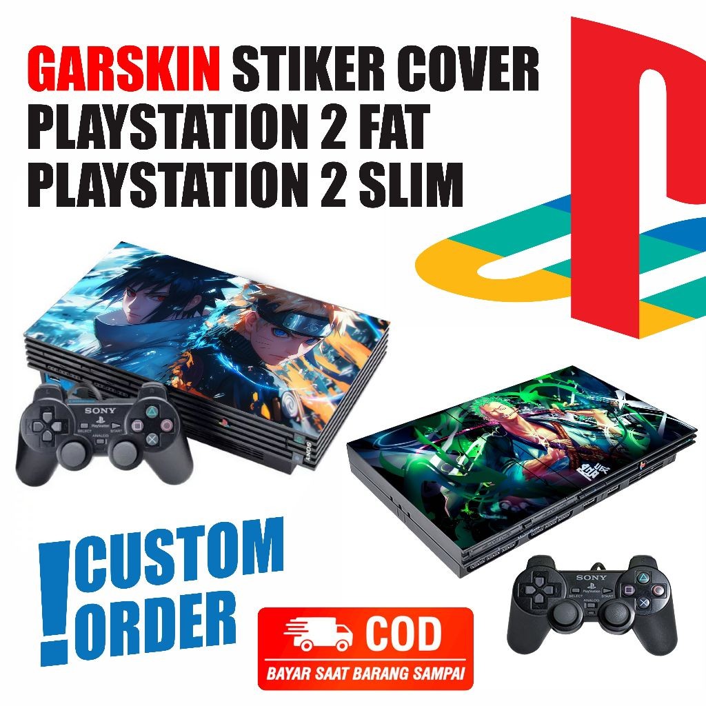 GARSKIN STICKER COVER PS2 FAT & PS2 SLIM BISA COD