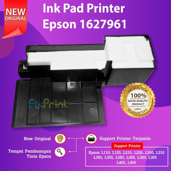 FixPrint Ink Pad Box Pembuangan Tinta L110 L120 L121 L220 L300 L360 L365