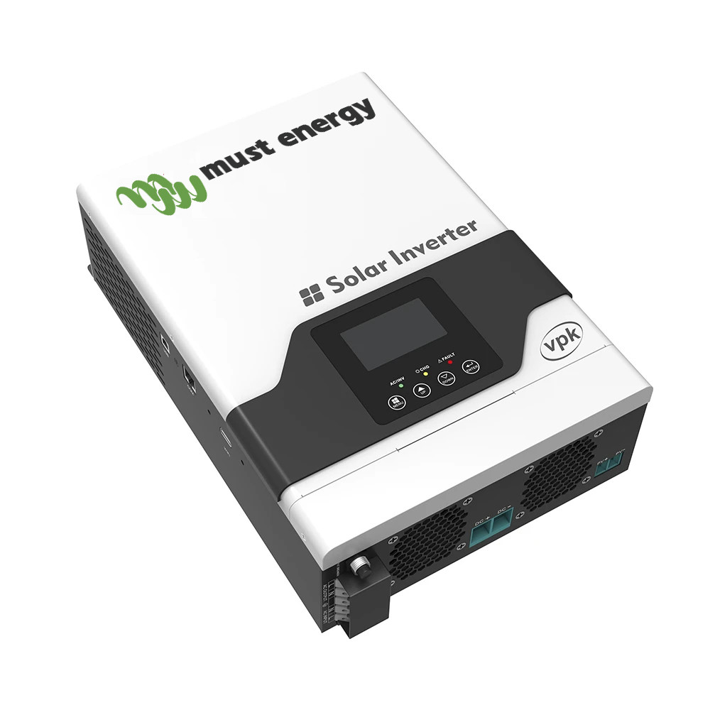 MUST Energy 3KW 24V Home Hybrid OFF Grid Solar Inverter 60A Charge Controller High Frequenc Solar Sy