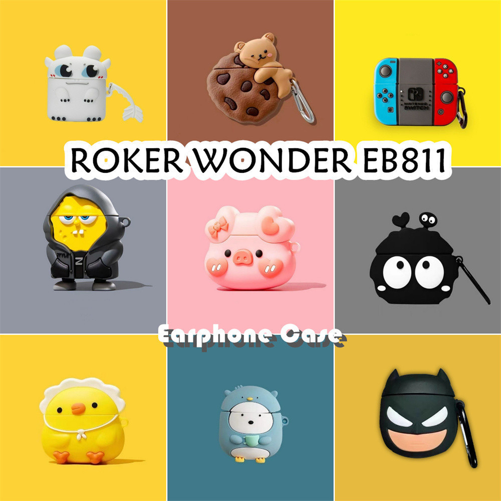 Coco Case Untuk ROKER WONDER EB811 Case Kartun Kreatif Anjing Musik Soft Silicone Earphone Casing NO