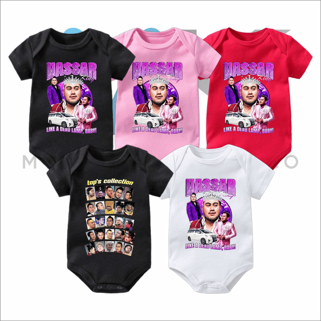 BAJU BAYI JUMPER BABY KING NASSAR OPPA KIOWA | NASSAR NANAS | NASSAR TOP'S COLLECTION jumsuit kaos b