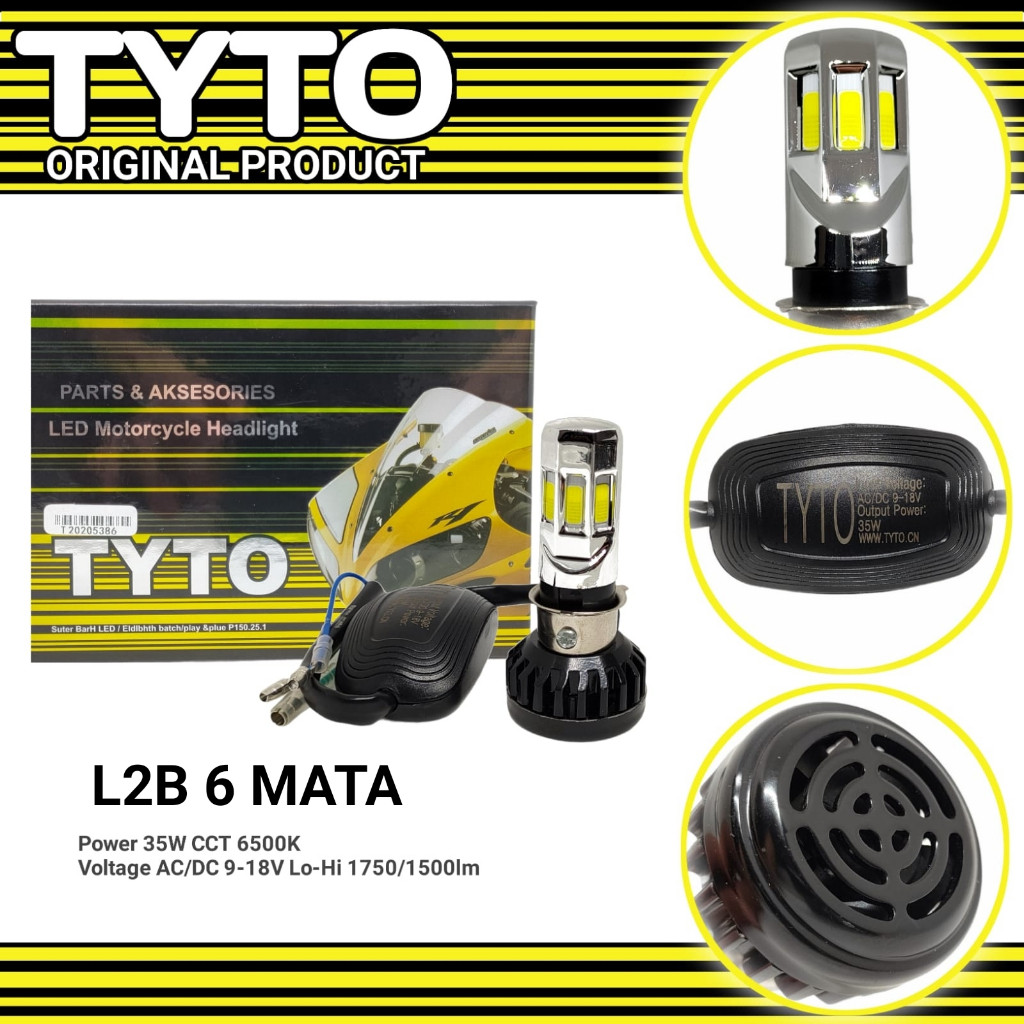 Tyto Led Lampu utama motor socket H6 lampu bohlam motor yamaha mio fino vega jupiter xeon mx king
