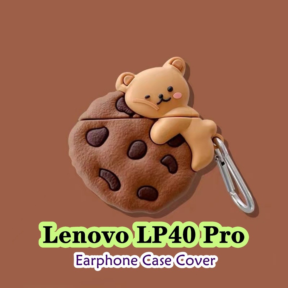【Coco Case】Untuk Lenovo LP40 Pro Case Katak hijau Kartun Kreatif Soft Silicone Earphone Casing NO.1