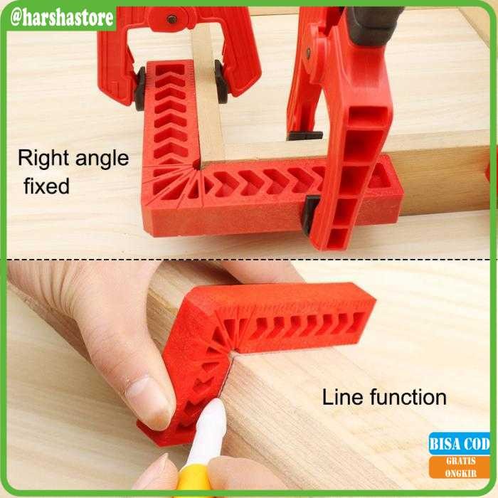 

Centechia Corner Clamp Penjepit Sudut Frame Kayu 90 Derajat 6 Inch - JDH99