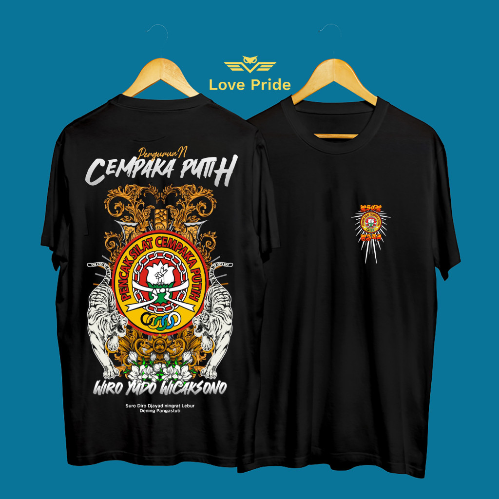 Kaos Tshirt Baju Distro Pencak Silat PSCP Cempaka Putih Wiroyudo Wicaksono Premium Terbaru