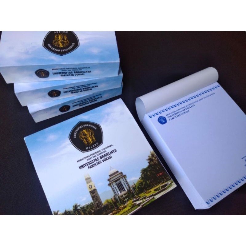 

BLOCKNOTE CUSTOM A6 MURAH SOUVENIR SEMINAR/BRANDING/PERNIKAHAN