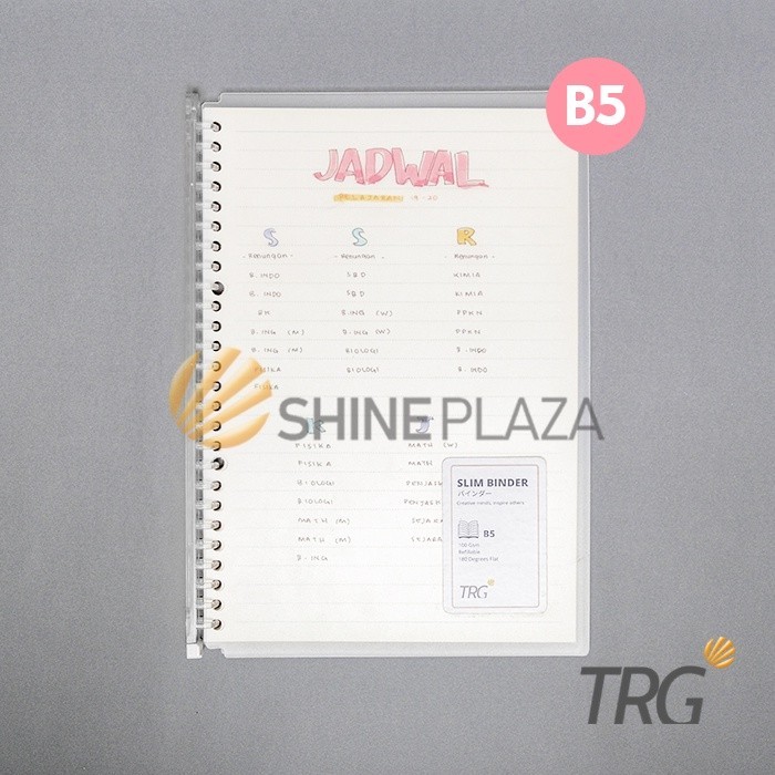 

Slim File Binder Note B5 TRG - Buku Tulis Catatan Notebook Transparan TRG